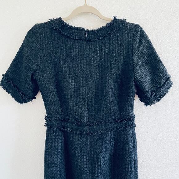 Ecaille Paris Navy Tweed Fitted Dress - Picture 11 of 12
